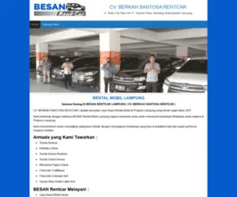 Rentalmobildilampung.co.id(BESAN Rental Mobil Lampung Jasa Sewa RESMI TERPERCAYA) Screenshot