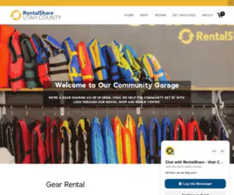 Rentalshare.org(Outdoor Gear Rental and Repair in Orem) Screenshot