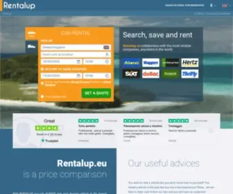 Rentalup.eu(Car and van rental in Italy and in the world at low prices) Screenshot