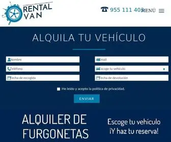 Rentalvan.es(Alquiler de Furgonetas Profesionales y Particulares en Sevilla) Screenshot