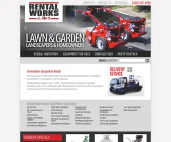 Rentalworksgreensboro.com(Rental Works High Quality Rental Equipment Greensboro North Carolina) Screenshot