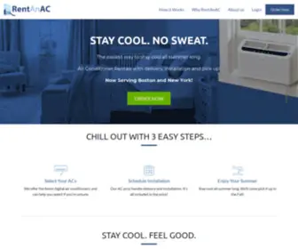 Rentanac.com(Rent Window Air Conditioners in Boston & NYC) Screenshot