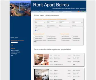 Rentapart-Baires.com.ar(Temporary rental budget and luxury apartments for rent in Buenos Aires Argentina) Screenshot