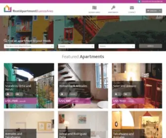 Rentapartmentbuenosaires.com(Apartments for rent Buenos Aires. Lodging and Accommodations in Buenos Aires) Screenshot