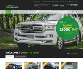 Rentaride.com.pk(Renting a vehicle made easier) Screenshot