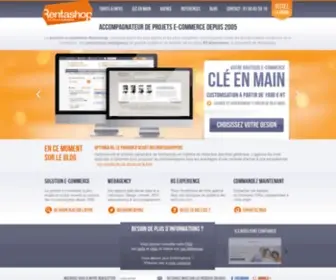 Rentashop.fr(Rentashop, logiciel e-commerce et agence web) Screenshot