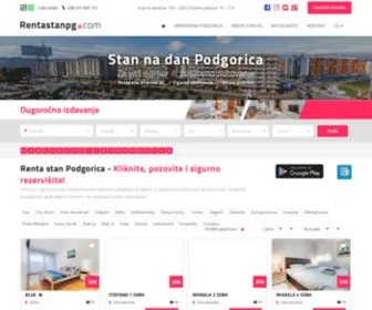 Rentastanpg.com(Renta Stan Podgorica) Screenshot