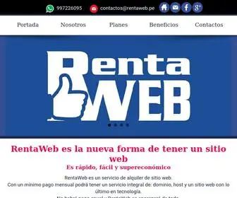 Rentaweb.pe(Alquiler de sitio web para todo tipo de negocios) Screenshot