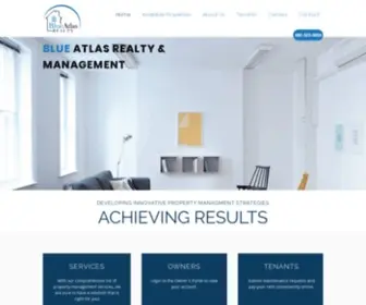 Rentblueatlas.com(Blue Atlas Realty and Property Management) Screenshot