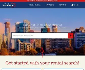 Rentboard.ca(Find your next apartment in Canada on RentBoard) Screenshot