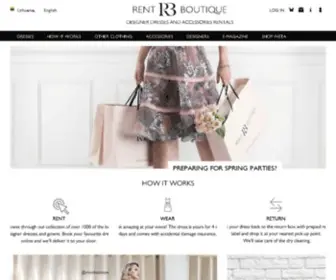 Rentboutique.com(RENT BOUTIQUE Siūlo Naują Paslaugą Lietuvoje) Screenshot