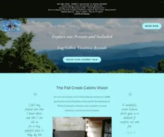 Rentcabinsboonenc.com(Private Log Cabin Vacation Rentals) Screenshot