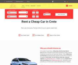 Rentcarcrete.com(Rent A Cheap Car) Screenshot