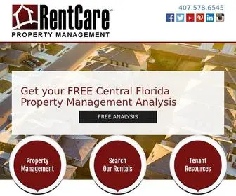 Rentcare.net(Orlando Property Management and Property Managers) Screenshot