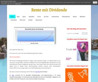 Rente-Mit-Dividende.de(Rentenlücke füllen und Vermögensaufbau) Screenshot