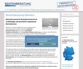 Rente-Rentenberater.de(Rentenberatung Kleinlein und Partner) Screenshot