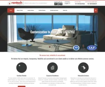 Rentechdesigns.com(Furniture Rentals) Screenshot