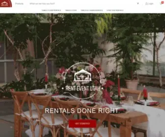 Renteventutah.com(Utah's Only Guaranteed event rental company) Screenshot