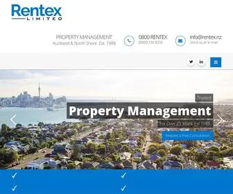 Rentex.nz(Auckland Property Management Company) Screenshot