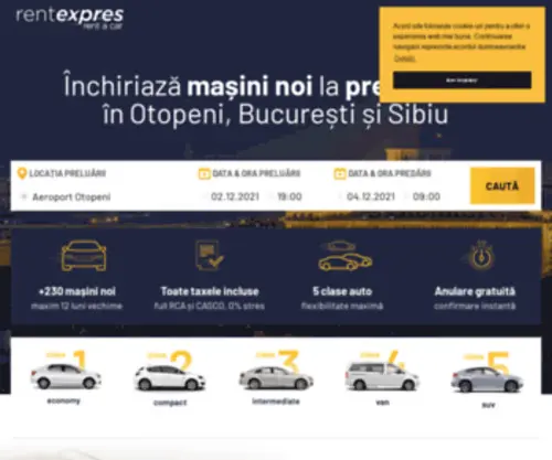 Rentexpres.ro(Inchirieri Auto Bucuresti) Screenshot
