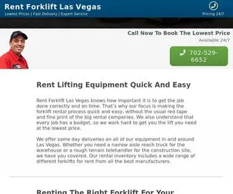 Rentforkliftslasvegas.com(Forklift Rentals) Screenshot