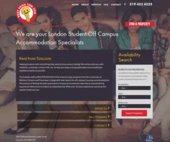 Rentfromtom.com(London Student Off Campus Accommodation Specialists) Screenshot