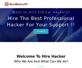 Renthackers247.com(Rent Hackers) Screenshot