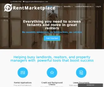 Rentmarketplace.com(Everything you need to screen tenants and select great renters) Screenshot