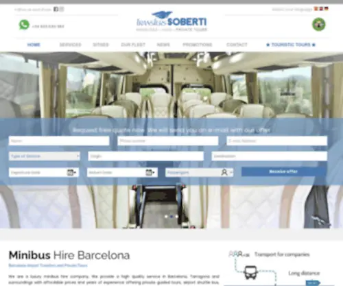 Rentminibusvip.com(Transfers Soberti) Screenshot