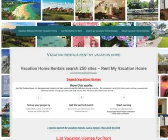 Rentmyvacationhome.com(Vacation Home Rentals 250 sites Rent My Vacation Home) Screenshot