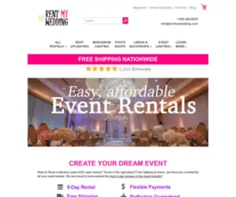 Rentmywedding.com(Rent my wedding) Screenshot