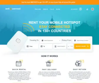 Rentnconnect.com(Rent a 4G Pocket Wi) Screenshot