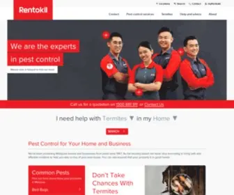 Rentokil.com.my(Your Local Pest Control Experts) Screenshot