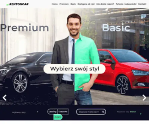 Rentoncar.pl(Strona głowna) Screenshot