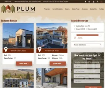 Rentplum.com(Plum Property Management) Screenshot