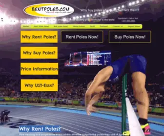 Rentpoles.com(We Rent Pole Vaulting Poles) Screenshot