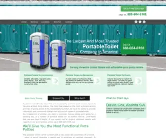 Rentportapotties.com(Rent Portable Toilets) Screenshot