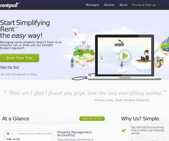 Rentpost.com(Online Property Management Software) Screenshot