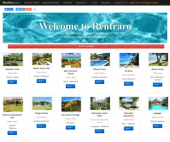 Rentraro.com(Rarotonga Accommodation) Screenshot