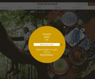 Rentrayage.com(Sustainable Clothing and Home Decor) Screenshot