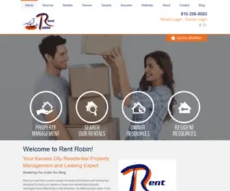 Rentrobin.com(Kansas City Property Management and Property Managers) Screenshot