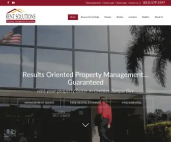 Rentsolutions.com(Tampa Property Management and Property Managers) Screenshot