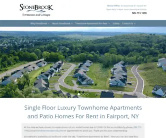 Rentstonebrook.com(StoneBrook Townhomes Apartments For Rent Fairport NY) Screenshot