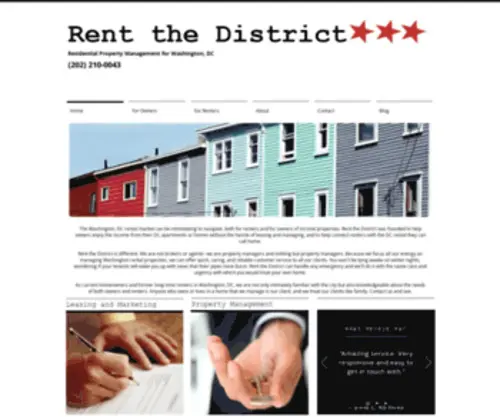 Rentthedistrict.com(Rent the District) Screenshot