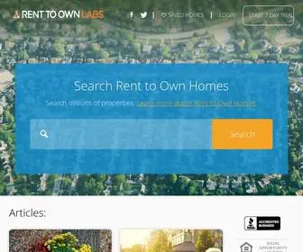 Renttoownlabs.com(Rent to Own Homes Free Listings) Screenshot