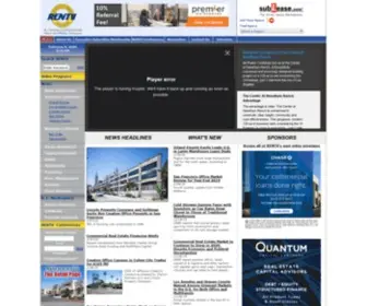 Rentv.com(Commercial real estate news and property information) Screenshot