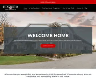 Rentwithdiamond.com(Welcome Home) Screenshot