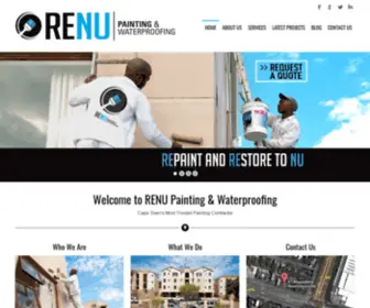 Renu.co.za(RENU Painting & Waterproofing) Screenshot