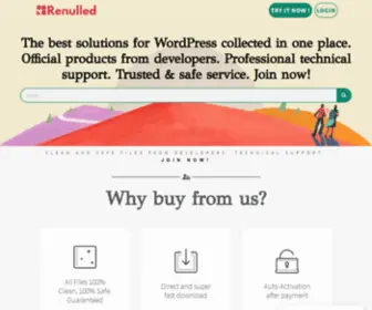 Renulled.com(WordPress themes and plugins collected in one place) Screenshot