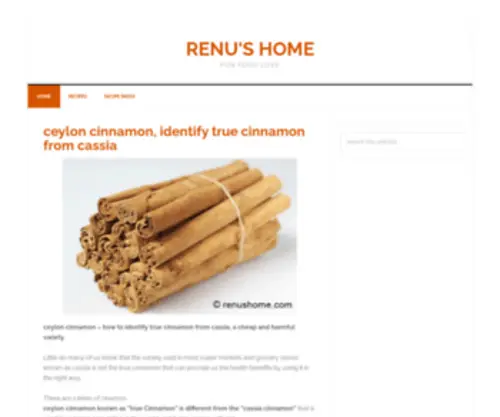 Renushome.com(Renu's Home) Screenshot